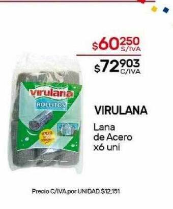 Nini Mayorista Virulana lana de acero oferta