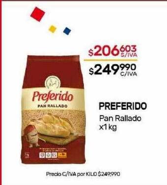 Nini Mayorista Preferido pan rallado oferta