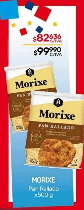 Nini Mayorista Morixe pan rallado oferta