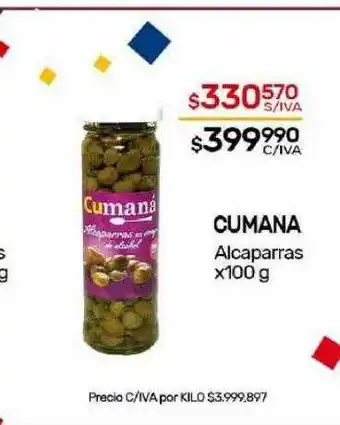 Nini Mayorista Cumana alcaparras oferta