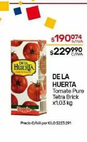 Nini Mayorista De la huerta tomate pure tetra brick oferta