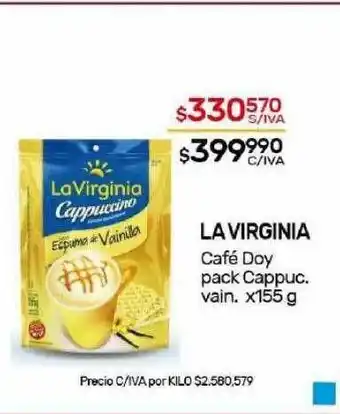 Nini Mayorista La virginia café doy pack cappuc. vain. oferta