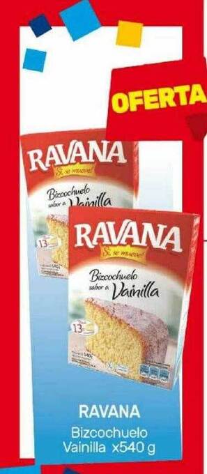 Nini Mayorista Ravana bizcochuelo vainilla oferta