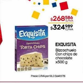 Nini Mayorista Exquisita bizcochuelo con chips de chocolate oferta