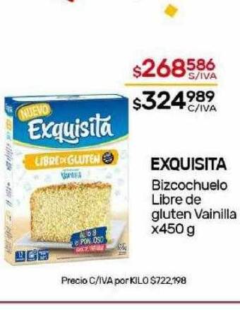 Nini Mayorista Exquisita bizcochuelo libre de gluten vainilla oferta