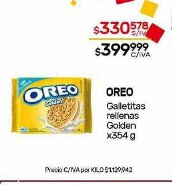 Nini Mayorista Oreo galletitas rellenas golden oferta