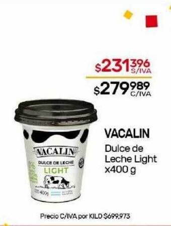 Nini Mayorista Vacalin dulce de leche light oferta