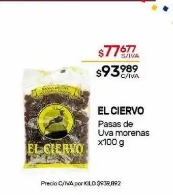 Nini Mayorista El ciervo pasas de uva morenas oferta