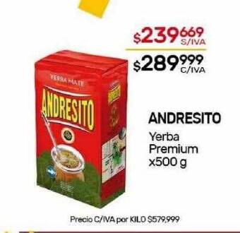 Nini Mayorista Andresito yerba premium oferta