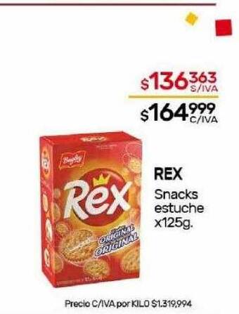 Nini Mayorista Rex snacks estuche oferta