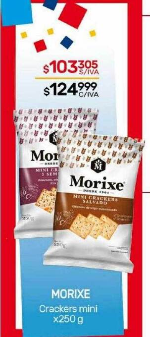 Nini Mayorista Morixe crackers mini oferta