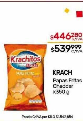 Nini Mayorista Krach papas fritas cheddar oferta