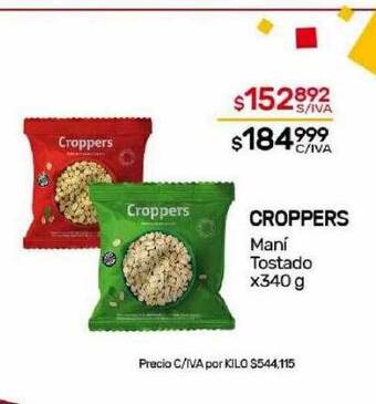 Nini Mayorista Croppers mani tostado oferta