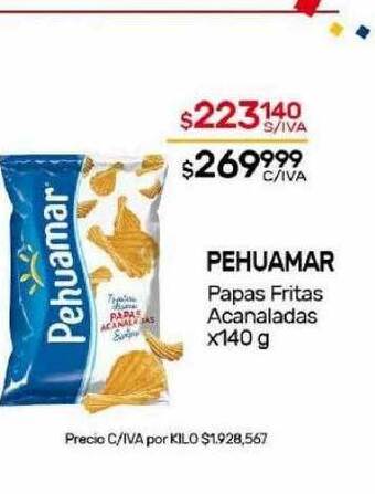 Nini Mayorista Pehuamar papas fritas acanaladas oferta