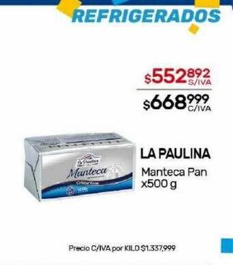 Nini Mayorista La paulina manteca pan oferta