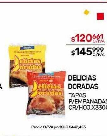 Nini Mayorista Delicias doradas tapas p empanadas cr hoj oferta