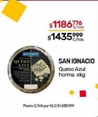Nini Mayorista San ignacio queso azul horma oferta