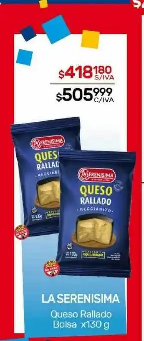 Nini Mayorista La serenisima queso rallado bolsa oferta