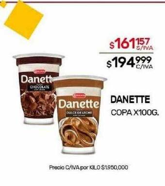 Nini Mayorista Danette copa oferta