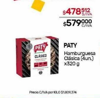 Nini Mayorista Paty hamburguesa clasica oferta