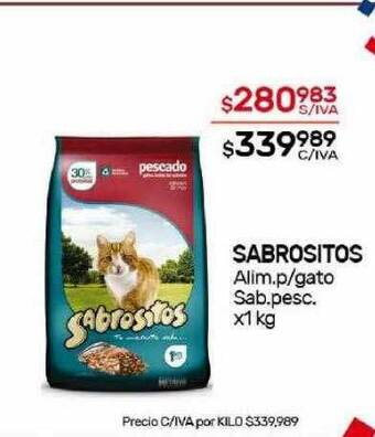 Nini Mayorista Sabrositos alim p gato sab pesc oferta