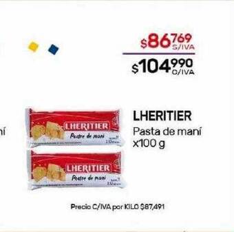 Nini Mayorista Lheritier pasta de maní oferta