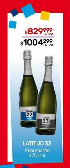Nini Mayorista Latitud 33 espumante oferta