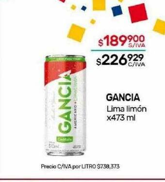 Nini Mayorista Gancia lima limón oferta