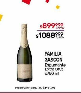 Nini Mayorista Familia gascon espumante extra brut oferta