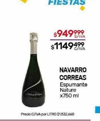 Nini Mayorista Navarro correas espumante nature oferta