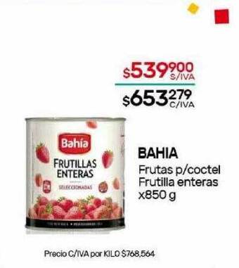 Nini Mayorista Bahia frutas p coctel frutilla enteras oferta