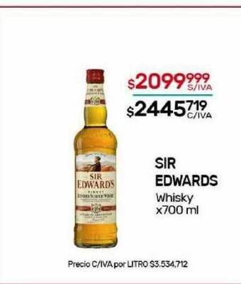 Nini Mayorista Sir edwards whisky oferta