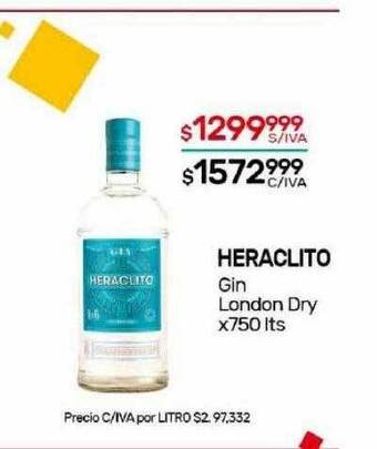 Nini Mayorista Heraclito gin london dry oferta