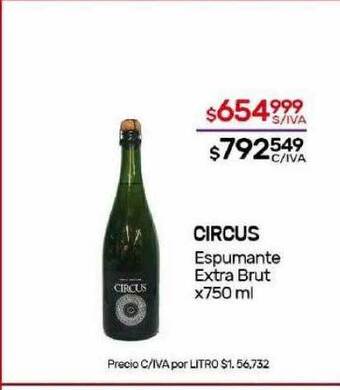Nini Mayorista Circus espumante extra brut oferta