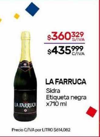 Nini Mayorista La farruca sidra etiqueta negra oferta
