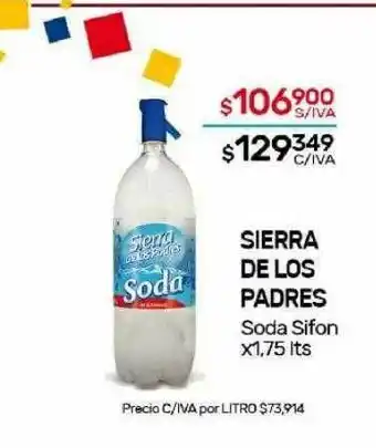 Nini Mayorista Sierra de los padres soda sifon oferta