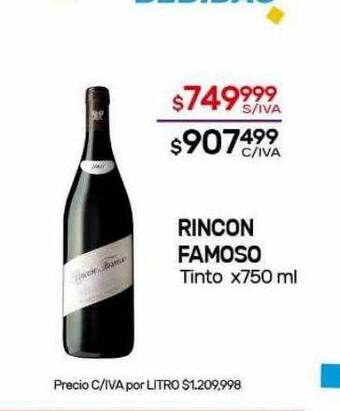 Nini Mayorista Rincon famoso tinto oferta
