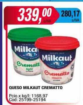 Maxiconsumo Queso milkaut crematto oferta