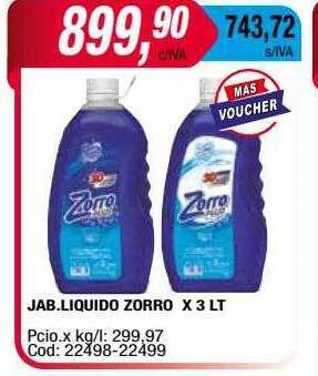 Maxiconsumo Jab.liquido zorro oferta