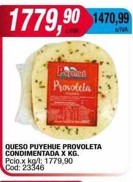 Maxiconsumo Queso puyehue provoleta condimentada oferta