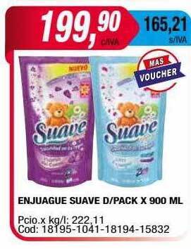 Maxiconsumo Enjuague suave d-pack oferta