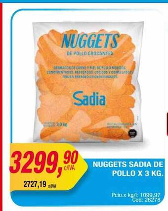 Maxiconsumo Nuggets sadia de pollo oferta