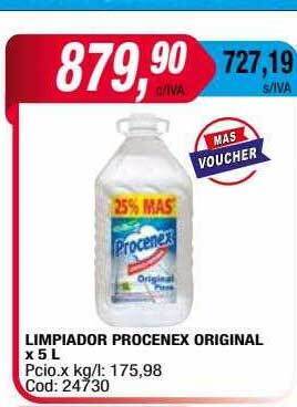 Maxiconsumo Limpiador procenex original oferta