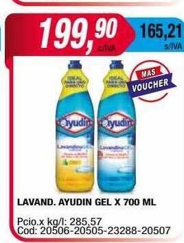 Maxiconsumo Lavand.ayudin gel oferta