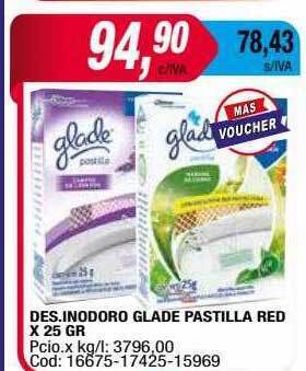 Maxiconsumo Des.inodoro glade pastilla red oferta