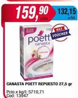 Maxiconsumo Canasta poett repuesto oferta