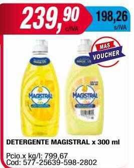Maxiconsumo Detergente magistral oferta