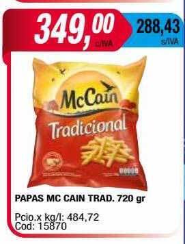Maxiconsumo Papas mc cain trad. oferta