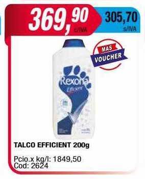 Maxiconsumo Talco efficient oferta