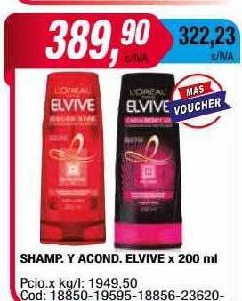 Maxiconsumo Shamp y acond elvive oferta